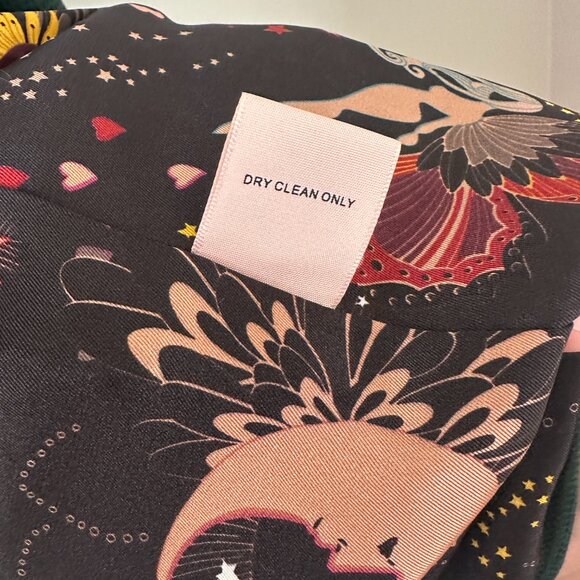 Green Blazer from Philosophy - Size 8 - Celestial print lining - Waffle texture - Picture 5 of 5